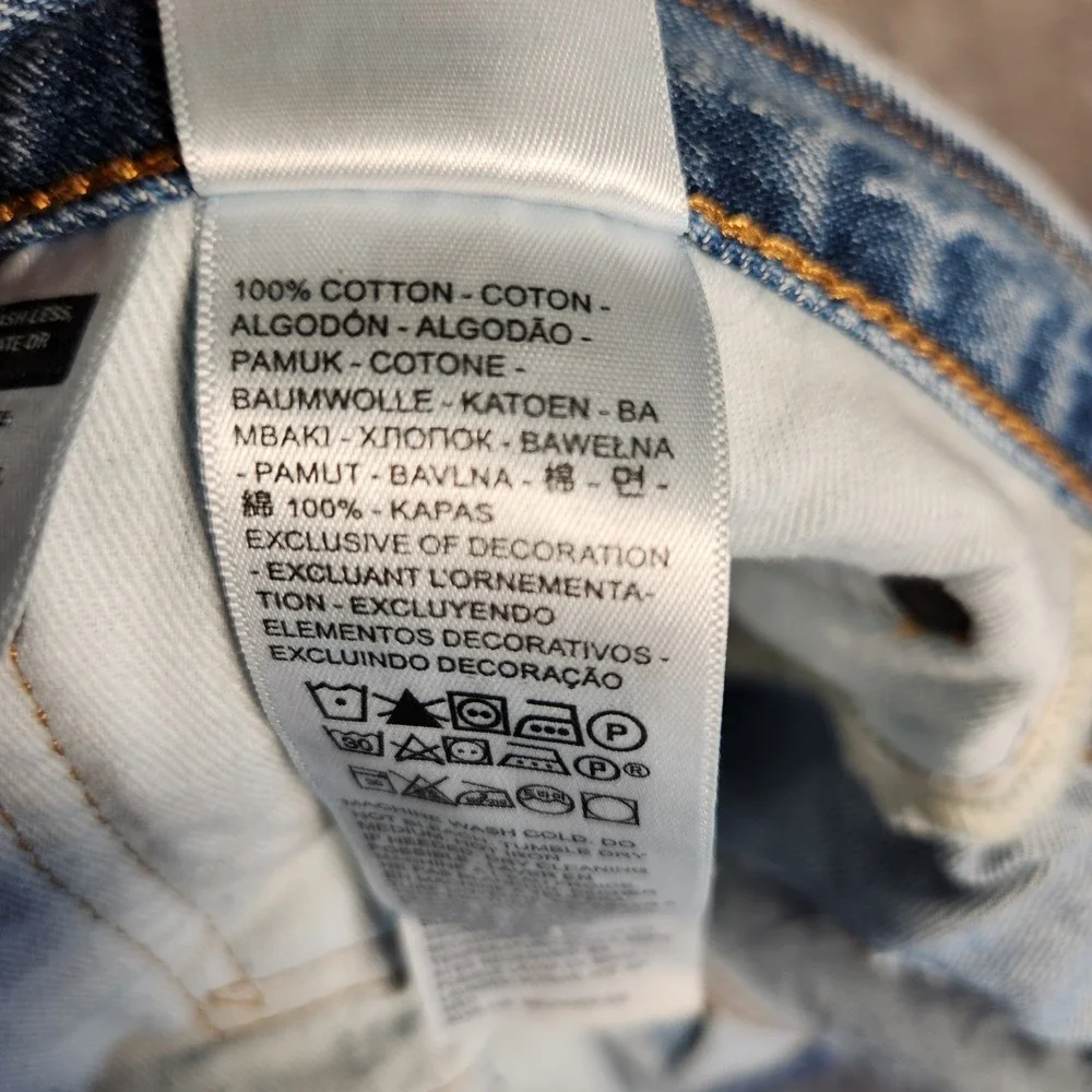 Levi's 505 Jeans Mens 38x29 Light Wash Premium Straight Fit Selvedge ID